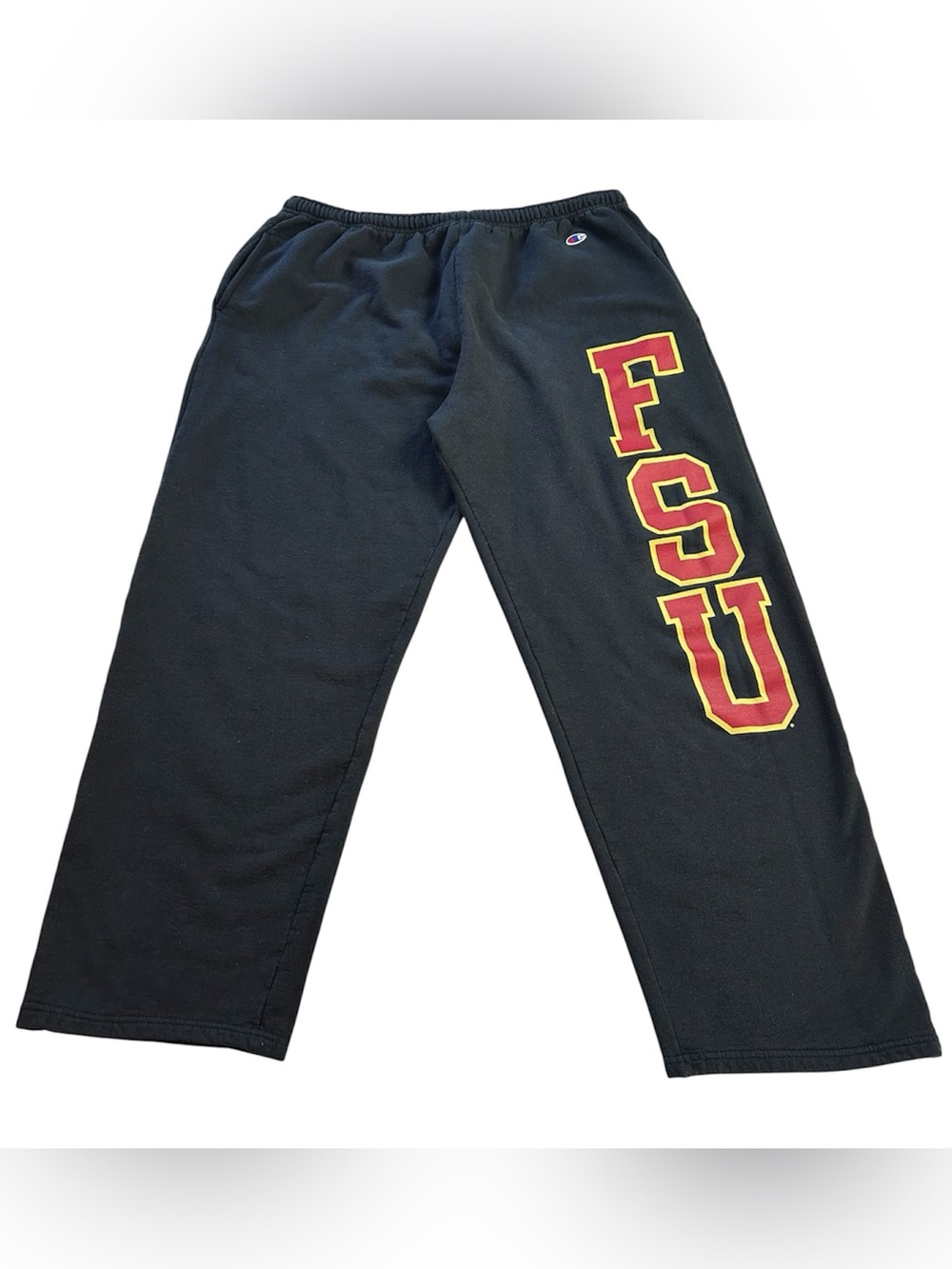 Vintage 90s Champion FSU Florida State Seminoles Mens Fleece Sweatpants Black XL